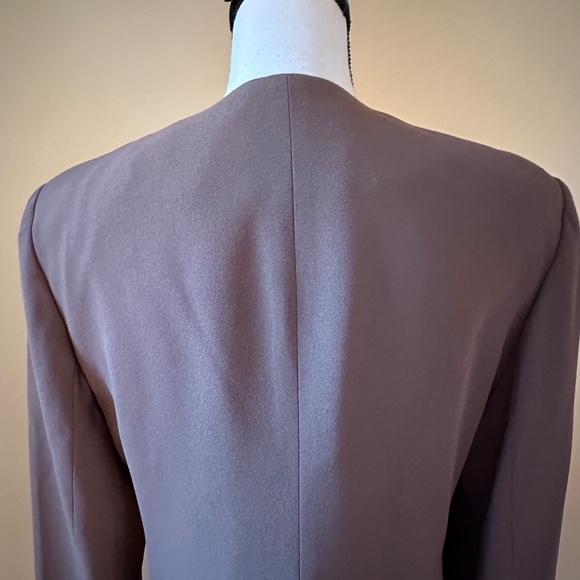 *LORD & TAYLOR* Brown Button Blazer Suit Jacket Size 8 - Picture 5 of 8